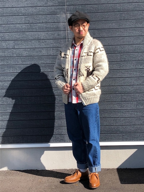 Kanata カナタ のムートンコートを使ったメンズ人気ファッションコーディネート Sciaky