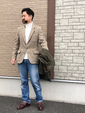 「Banana Republic（バナナリパブリック）のアイテム（テーラードジャケット）」を使った、mirabelle_sanさん（メンズ・171cm）の春コーディネート