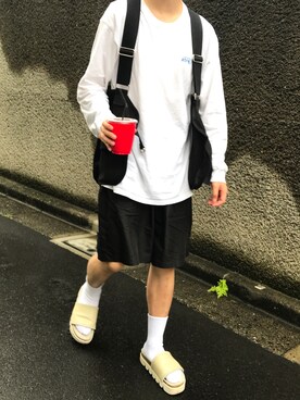 「FitUs（フィットアース）のアイテム」を使った、kojiさん（メンズ・173cm）の夏コーディネート