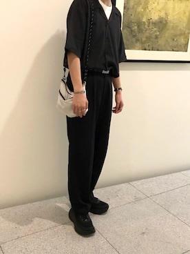 「Pilgrim（ピルグリム）のアイテム」を使った、kojiさん（メンズ・173cm）の夏コーディネート