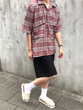 「FitUs（フィットアース）のアイテム」を使った、kojiさん（メンズ・173cm）の夏コーディネート