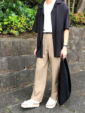 「FitUs（フィットアース）のアイテム」を使った、kojiさん（メンズ・173cm）の夏コーディネート