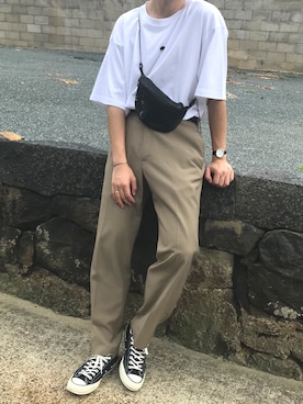 「Damasquinaのアイテム」を使った、kojiさん（メンズ・173cm）の秋コーディネート