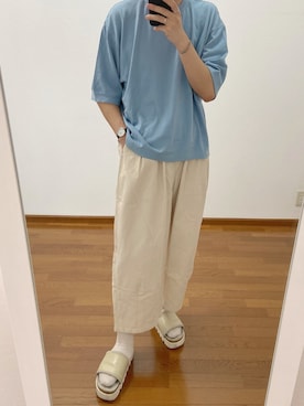 「CLAMP（クランプ）のアイテム（トップス）」を使った、kojiさん（メンズ・173cm）の夏コーディネート