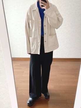 「DISCOAT（ディスコート）のアイテム（ジャケット/アウター）」を使った、kojiさん（メンズ・173cm）の春コーディネート