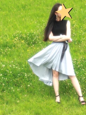 「H&M DIVIDED（エイチアンドエム　ディヴァイデッド）のアイテム（アクセサリー）」を使った、くろねこさん（レディース・162cm）の夏コーディネート