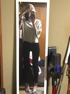 「GORGE（ゴージ）のアイテム（帽子）」を使った、くろねこさん（レディース・162cm）の春コーディネート