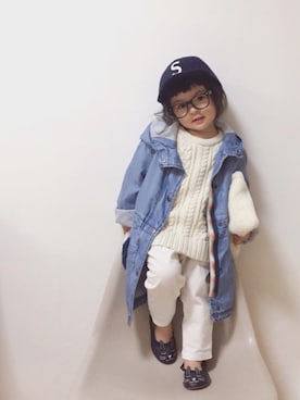 「ファークラッチ」｜RIOさん（キッズ・90cm）の冬コーディネート