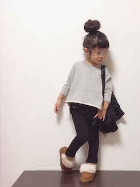 「スウェットトップス」｜「アイテム（その他）」を使った、RIOさん（キッズ・90cm）の夏コーディネート