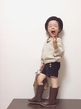 RIOさん（キッズ・90cm）の秋コーディネート