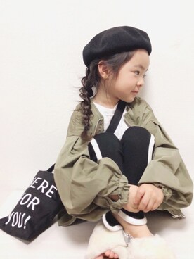 「GLOBAL WORK（グローバルワーク）のアイテム（その他）」を使った、RIOさん（キッズ・90cm）の春コーディネート