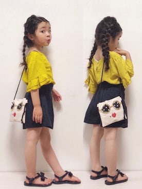 「Discoat Parisien」｜「アイテム（その他）」を使った、RIOさん（キッズ・100cm）の春コーディネート