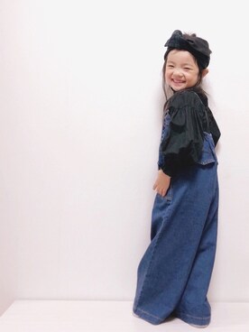 「ワイヤーターバン」｜RIOさん（キッズ・100cm）の秋コーディネート