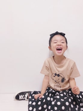 「アイテム（スカート）」を使った、RIOさん（キッズ・100cm）の夏コーディネート