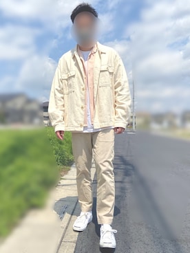 「アイテム（ブルゾン）」を使った、kozeeeさん（メンズ・172cm・30代）の春コーディネート