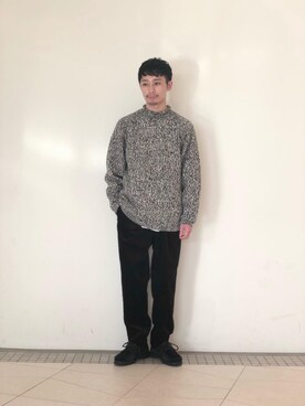 「RECOMMEND  ITEM STYLING」｜「アイテム（モカシン/デッキシューズ）」を使った、宮部　恭輔さん（メンズ・167cm）の秋コーディネート