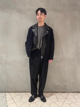「BEAUTY&YOUTH UNITED ARROWS（ビューティーアンドユースユナイテッドアローズ）のアイテム（その他アウター）」を使った、宮部　恭輔さん（メンズ・167cm）の冬コーディネート