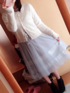 「Cherite by PRIME PATTERN（シェリエットバイプライムパターン）のアイテム（ダッフルコート）」を使った、ありさちゃん。さん（レディース・156cm）の冬コーディネート