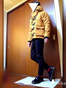 「DETAILS（ディテールズ）のアイテム（モッズコート）」を使った、ken_jiさん（メンズ・165cm）の冬コーディネート