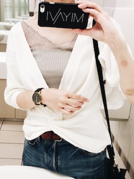 「レースタンク」｜mskさん（レディース・161cm）の秋コーディネート