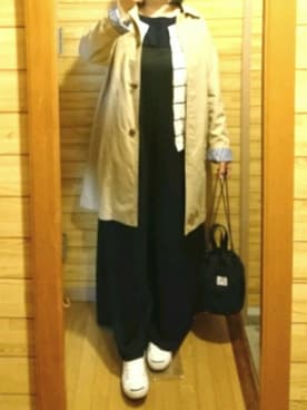 「LEPSIM（レプシィム）のアイテム（つなぎ/オールインワン）」を使った、mochaさん（レディース・155cm）の春コーディネート