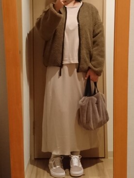 「VANS（バンズ）の＜VANS（バンズ）＞スエード OLD SKOOL オールドスクール スニーカー ◆（スニーカー）」を使った、mochaさん（レディース・155cm）の冬コーディネート