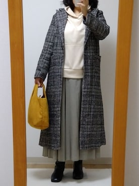 「SUGAR BISKET（シュガービスケット）のアイテム（その他アウター）」を使った、mochaさん（レディース・155cm）の冬コーディネート