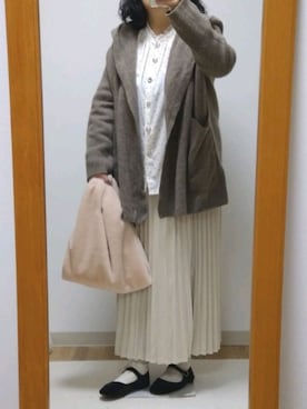 「WALANCE（ワランス）のアイテム」を使った、mochaさん（レディース・155cm）の冬コーディネート