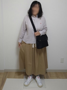 「nicholson and nicholson（ニコルソンアンドニコルソン）のアイテム」を使った、mochaさん（レディース・155cm）の春コーディネート