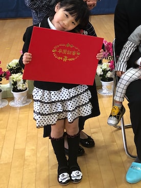 「BRANSHES（ブランシェス）のアイテム（ソックス/靴下）」を使った、rinrinさん（レディース・155cm）の春コーディネート