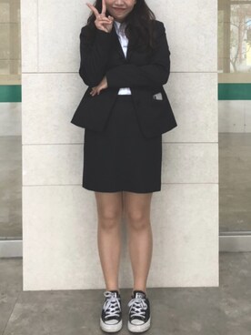 「アイテム（フォーマルスーツ/小物）」を使った、Nnnnさん（レディース・157cm・20代）の冬コーディネート