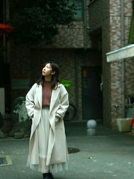 「mysty woman（ミスティウーマン）のアイテム（その他アウター）」を使った、ナオさん（レディース・165cm）の秋コーディネート