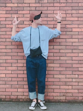 「CONVERSE（コンバース）のCONVERSE コンバース ジャック パーセル / JACK PURCEL（スニーカー）」を使った、てんちゃん。さん（メンズ・175cm）の秋コーディネート