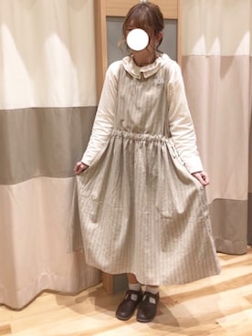 「アイテム（ドレスシューズ）」を使った、ayanoさん（レディース・162cm）の冬コーディネート