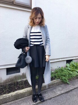 「UNITED ARROWS（ユナイテッドアローズ）のアイテム（チャーム）」を使った、mizuhoさん（レディース・156cm）の冬コーディネート