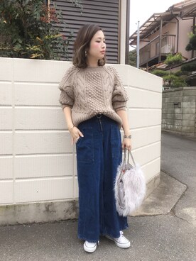 IENA - IENA 手編みケーブルプルオーバー IENA（イエナ）の「手編みケーブルプルオーバー◇（ニット