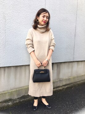 mizuhoさん（レディース・156cm）の冬コーディネート