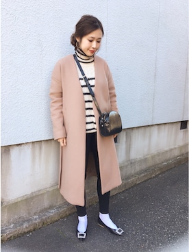 「FROMFIRST musee（フロムファーストミュゼ）のアイテム」を使った、mizuhoさん（レディース・156cm）の冬コーディネート