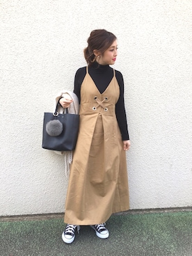 「FROMFIRST musee（フロムファーストミュゼ）のアイテム」を使った、mizuhoさん（レディース・156cm）の冬コーディネート