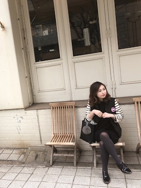 「UNITED ARROWS（ユナイテッドアローズ）のアイテム（ダウンベスト）」を使った、mizuhoさん（レディース・156cm）の冬コーディネート