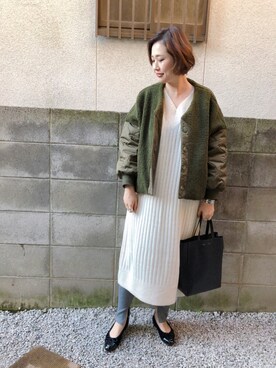 mizuhoさん（レディース・156cm）の冬コーディネート