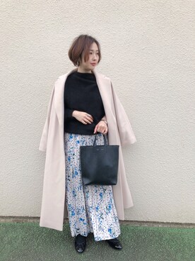 mizuhoさんの「ラクーンボトルネックプルオーバー◆」を使ったコーディネート