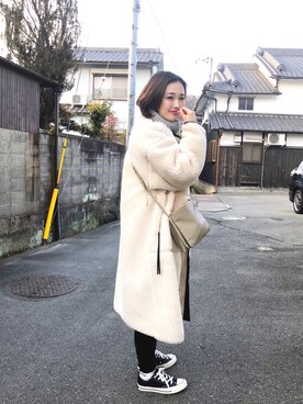 mizuhoさん（レディース・156cm）の冬コーディネート