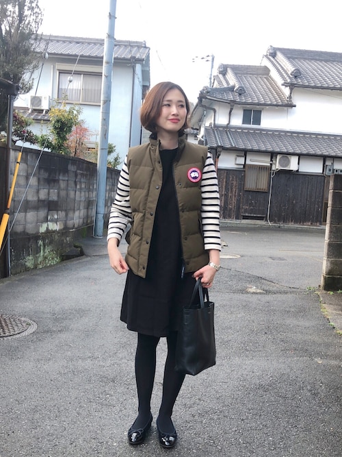 変数 寸法 ケニア カナダ グース ダウン ベスト レディース コーデ Nishino Cl Jp