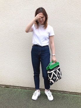 「UNITED ARROWS（ユナイテッドアローズ）のアイテム（ピアス（両耳用））」を使った、mizuhoさん（レディース・156cm）の夏コーディネート