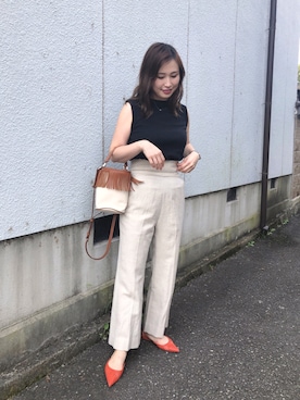 「UNITED ARROWS（ユナイテッドアローズ）のアイテム（ピアス（両耳用））」を使った、mizuhoさん（レディース・156cm）の夏コーディネート