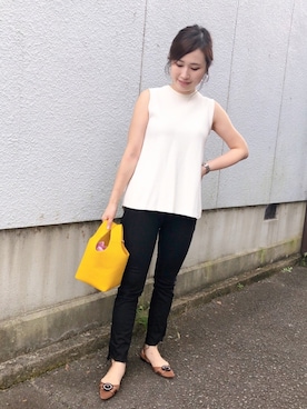 「UNITED ARROWS（ユナイテッドアローズ）のアイテム（ピアス（両耳用））」を使った、mizuhoさん（レディース・156cm）の夏コーディネート