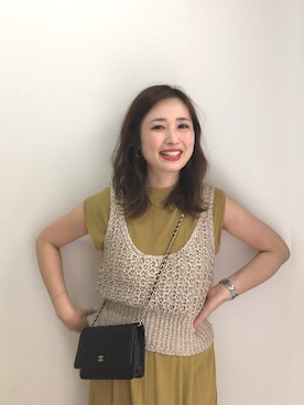 「アイテム（ブレスレット）」を使った、mizuhoさん（レディース・156cm）の夏コーディネート