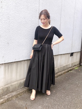 「UNITED ARROWS（ユナイテッドアローズ）のアイテム（ピアス（両耳用））」を使った、mizuhoさん（レディース・156cm）の秋コーディネート