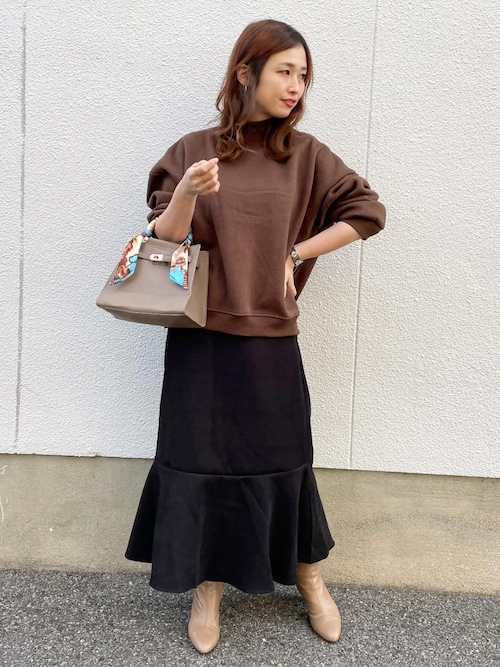 リブレスコーデュロイフレアヘムスカート（スカート）｜fifth